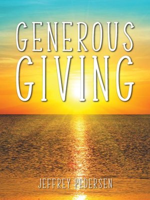 cover image of Generous Giving